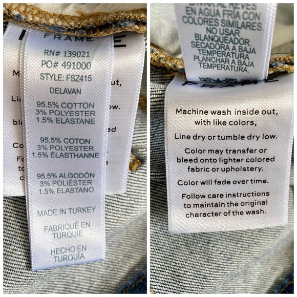 NWT Frame Denim Flounce High Rise Jeans, size 26 - Picture 10 of 14